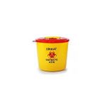 Omnisoft Tıbbi Atık Plastik Çöp Kovası 1.3 Lt Sarı
