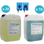 Omniwash Pro Bulaşık Yıkama Deterjan ve Parlatıcı Seti Dozaj Pompası 20 +16