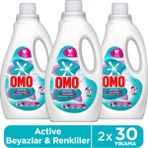 Omo Active Cold Power Beyazlar ve Renkliler Için Sıvı Deterjan 1500 ml X3 - 1,5 lt