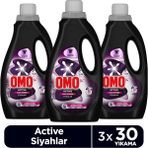 Omo Active Cold Power Siyahlar Için Sıvı Deterjan 1500 ml X3 - 1,5 lt