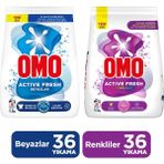 Omo Active Fresh Beyazlar Toz Deterjanı 5.5 kg X1 Omo Active Fresh Renkliler Toz Deterjanı 5.5 kg X1 - 5,5 kg