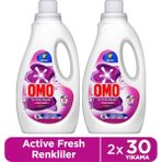 Omo Active Fresh Cold Power Renkliler Için Sıvı Deterjan 1500 ml X2 - 1,5 lt