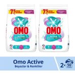 Omo Active Fresh Toz Çamaşır Deterjanı Renkliler 7.5 kg X2 - 15 kg