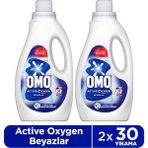 Omo Active Oksijen Etkisi Beyazlar Için Sıvı Deterjan 1500 ml X2 - 1,5 lt