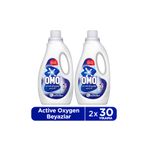 Omo Active Oksijen Etkisi Beyazlar İçin Sıvı Deterjan 1500 Ml X2