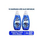 Omo Express Fresh Ultra Beyaz Sıvı Çamaşır Deterjanı 1480 ml X2