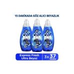 Omo Express Fresh Ultra Beyaz Sıvı Çamaşır Deterjanı 1480 ml X3