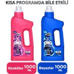 Omo Express Leke Çıkarıcı Renkliler 1000 ml X1+ Omo Express Leke Çıkarıcı Beyazlar 1000 ml X1 - 1 lt