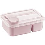 Omrs Store Lunch To Go 3 Bölmeli Beslenme Kabı – Sosluklu, Sızdırmaz Kapak, Bpa Içermez, 920 ml + 40 ml (Pembe) - Kestane Akaju - Option-1