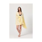 Omrs Store Maryon PEŞTEMAL%100 Pamuk Banyo Havlusu Hardal Sarı - 001-Beyaz - Option-1