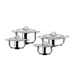 Oms 1023 Yummy Silver 8 Parça Tencere Seti
