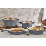 Oms 12050 Oyster Pure Ceramic 7 Parça Tencere Seti