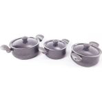OMS 3027 Gri 6 Parça Güveç Set - 24 cm