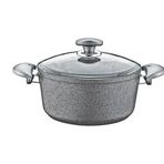 Oms 3110 Collection 22x11.5 cm Granit Gri Derin Tencere