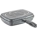 Oms 3215 Granit Gri 36 cm Çift Taraflı Tava