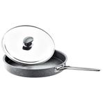 Oms 3222 Gri 34 cm Metal Kapaklı Granit Hamsi Tavası