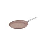 OMS 3234 Tek Parça Bio Granit 24 Cm Krep Tavası Sütlü Kahve Rengi