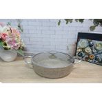 Oms 3316 Indüksiyonlu 30x8 cm Kum Beji Granit Karnıyarık Tencere