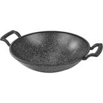 Oms 34 cm Granit Döküm Saç Tava siyah