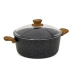 Oms 351807GRI 20cm Colonna 7 Parça Granit Tencere Seti