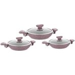 Oms 6 Parça Granit Sahan Set Pembe