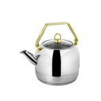 Oms Celik Caydanlik Ustten Tutmali 5 Litre Gold 8078