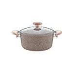 Oms Collection 22X11,5 cm Granit Kahverengi Derin Tencere
