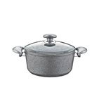 Oms Collection 24x12 cm Gri Granit Derin Tencere