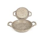Oms Collection 3728 - 2 Parça - Döküm, Bio Granit, ( 16 Ve 20 Cm ) Sahan Seti, Kum Beji Rengi Çok Renkli