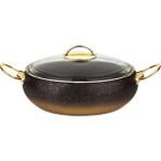 Oms Granit 24 x 7 cm Karnıyarık Tencere - 24 cm - Altın