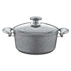 OMS Granit Gri 24 cm Derin Tencere