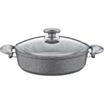 Oms Granit Karnıyarık Tencere 22X7 Gri Cam Kapak - 152.3310.01.02-22-GRİ - Çok Renkli