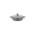 OMS Granit Karnıyarık Tencere 26x7.5 CM Gri Cam Kapak - 152.3310.01.02-26