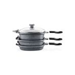 OMS Granit Multi Cooker Çok Amaçli Tencere Tava Seti