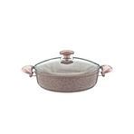 Oms Granit Pembe 30 cm Karnıyarık Tenceresi