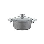 Oms OMS-0172 24x12 cm Gri Granit Derin Tencere
