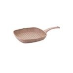 Oms Pembe 28x28 cm İç Dış Grill Izgara Tava