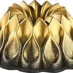 Oms Siyah Gold 3272 Döküm 26 cm Damla Gülü Kek Kalıbı