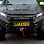 Omsa Mitsubishi L200 Dakar 2019 ve Sonrası Siyah Sensörlü Ön Tampon