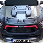 Omsa Toyota Hilux 2020 ve Sonrası Dragon 3 Parça Ön Kaput Rüzgarlığı