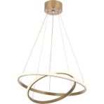 Ömür Avize Alex Modern Tasarım 2li gold LED Avize - Renkli