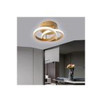 Ömür Avize Holled Gold Kasa Yuvarlak Hol Koridor Giriş Için Modern Beyaz Ledli Avize