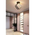 Ömür Avize Milan Siyah Kasa Modern Ledli Ikili Avize - 1 - Beyaz