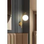 Ömür Renkli Vertigo Modern Eskitme Beyaz Kapalı Camlı Aplik Avize