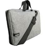 Omuz Askılı iPad Pro 6.nesil 12.9”/ 7.nesil 13”/ Air M2 ile Uyumlu 13” , Çok Bölmeli, Suya Karşı Dayanıklı Tablet Çantası - Gri