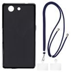 Omuz Askılı/Boyun Askılı TPU Telefon Kılıfı Seti Sony Xperia Z3 Compact ile Uyumlu, Ayarlanabilir İpli Darbeye Dayanıklı Koruma