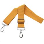 Omxyinma Değiştirmek için omuz askısı - ayarlanabilir omuz askısı 3,9 cm genişliğinde gümüş karabina, el çantaları için taşıma kayışı, kadın çantası bandı, omuz askısı çanta, turuncu, Q1