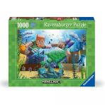 Omz 120004219 Minecraft 1000 Parça Ravensburger Puzzle Kız Erkek Çocuk Oyuncak Eğitici Oyuncaklar