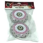 OMZ 2 Li Işıklı Kıvılcım Çıkartan Paten Tekerleği Pembe Desenli 90A/70MM Kız Erkek Çocuk Oyuncak Eğitici - Çok Renkli