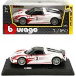 OMZ 28009 Burago Porsche 918 Spyder 1:24 Model Araba Kız Erkek Çocuk Oyuncak Eğitici Oyuncaklar - Çok Renkli